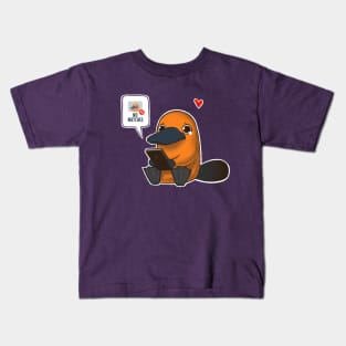 No Love for Me- No matches - Funny Cute Platypus Kids T-Shirt